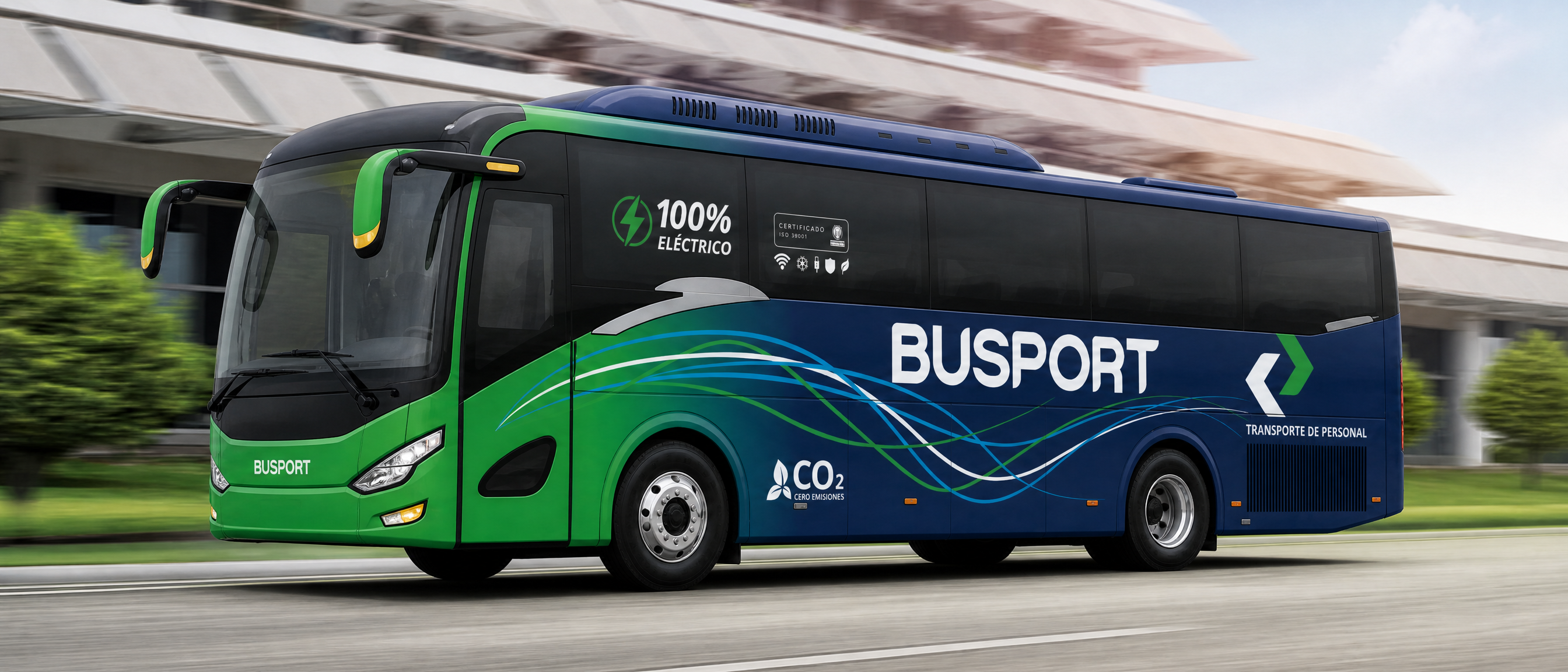 Bus 100% eléctrico BUSPORT